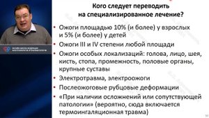 Организация помощи при ожогах Афончиков В.С