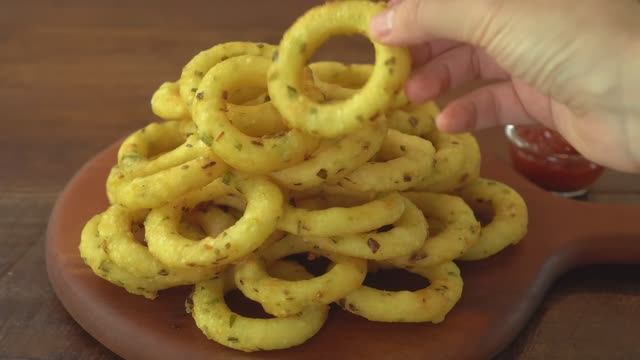 Лучший чесночный вкус, картофельные кольца с чесноком