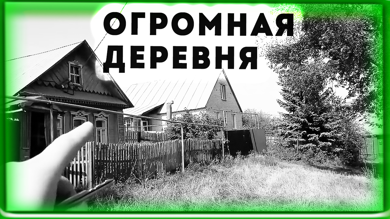 Добрались до этого дома в деревне на Волге, участок впечатлил