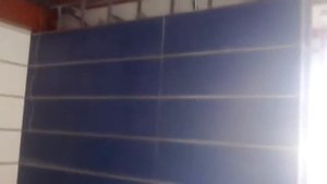 Монтаж крашеного гипсакартона в алюминиевом каркасе.