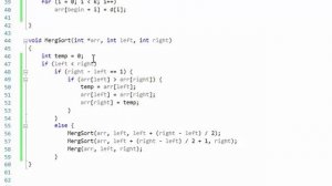 Сортировка слияниями"Слиянием".C++. Merge Sort (код и алгоритм)