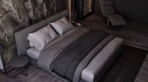 Спальня из дизайн-проекта загородного дома в Чечне, как вам?