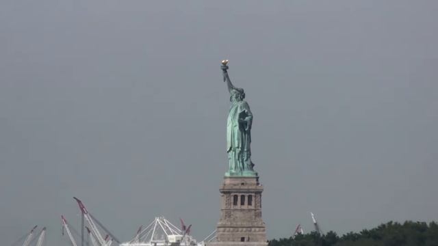 $5 США: как выглядит Статуя Свободы с материка Нью-Йорк америка смотреть онлайн