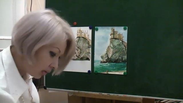 Мастер-класс №3. Акварель "Ласточкино гнездо"