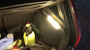 Подсветка багажника Калина за 400 рублей.
