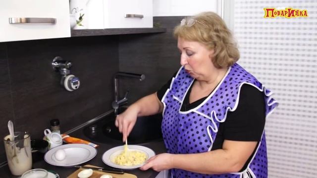 Закуска «вареные-жареные» фаршированные яйца - ПоварИнка