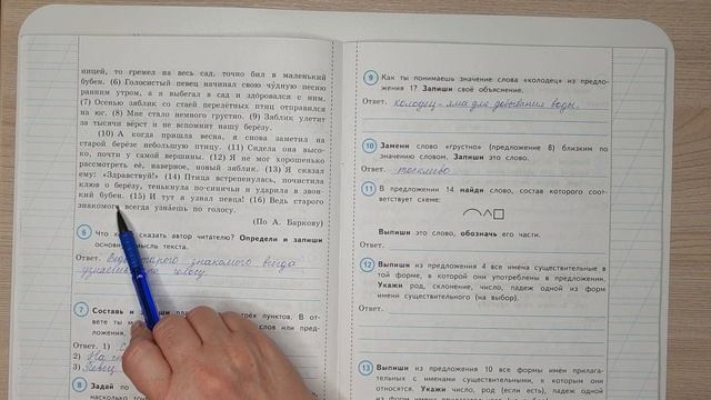 ВПР по русскому языку в 4 классе. Полный разбор 4-16 заданий. Вариант 4