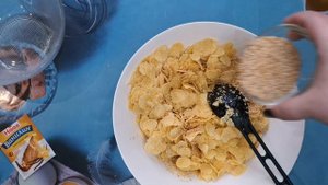 РЕЦЕПТ. ПЕЧЕНЬЕ ИЗ КУКУРУЗНЫХ ХЛОПЬЕВ