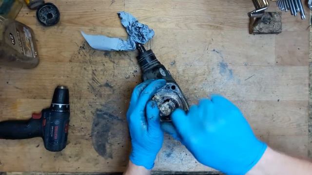 How to disassemble and find problem for Bosch sds plus rotary hammer drillGBH 3-28 DFR