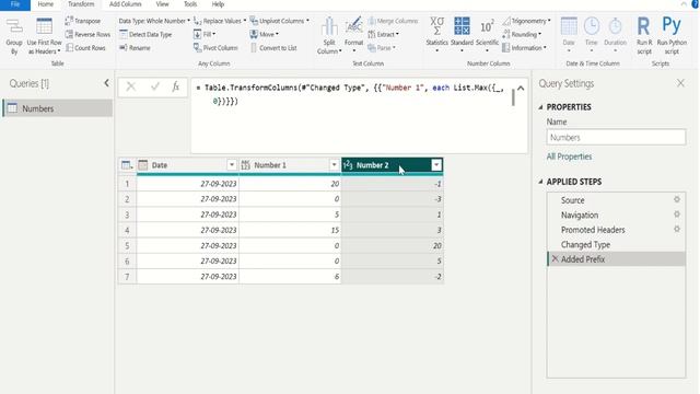 How to Replace NEGATIVE values with 0 (Zero) in Power Query (Power BI)