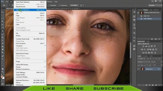 #45 How to use Patch Tool in Photoshop in Hindi part 2 | photoshop tools Tutorials for Beginners смотреть онлайн