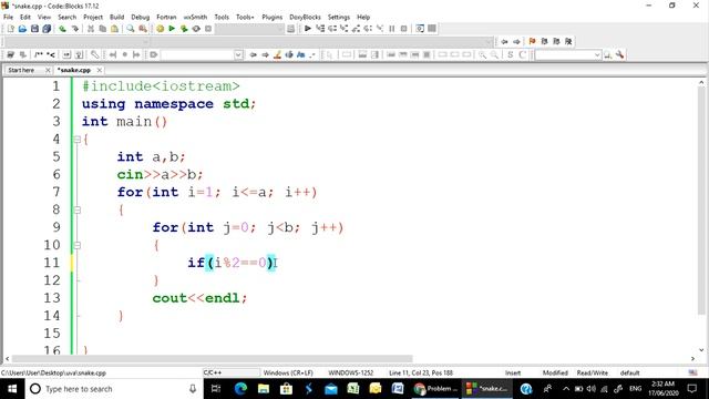 Codeforces "510A - Fox And Snake" solution( Bangla ) | Cpp language