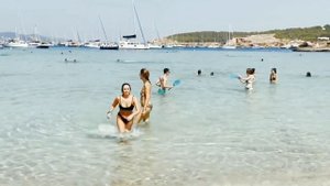 4k Walking IBIZA ?BEACH Cala Bassa Spain?? Beach Walk