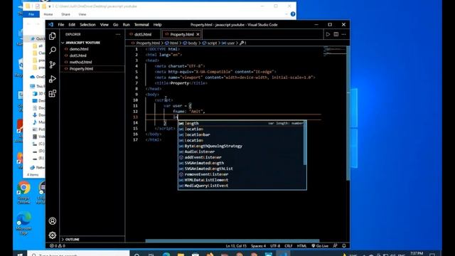 Client Side Scripting Language (JavaScript) Property Code #javascript #viral #programmerbunny