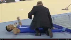 ЧЕ-2017, спортивная гимнастика. Anton Kovacevic, CRO - падение на соскоке с перекладины. 23/04/2017