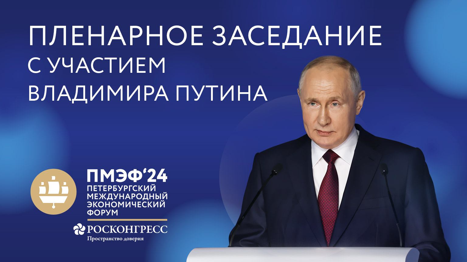 Пленарное заседание Петербургского Международного Экономического Форума, 07.06.2024