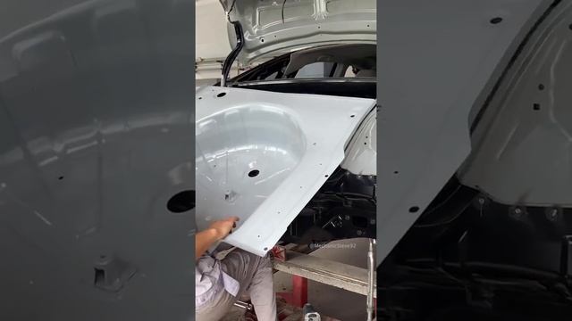 6000km new car rear-end crashed | Full restoration on rear-end