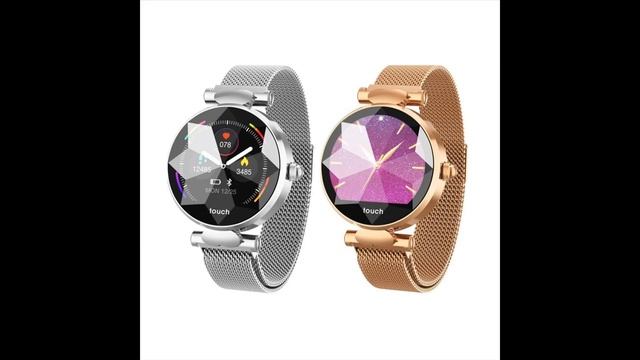 Женский фитнес-браслет Smart Bracelet Flowers, серебро