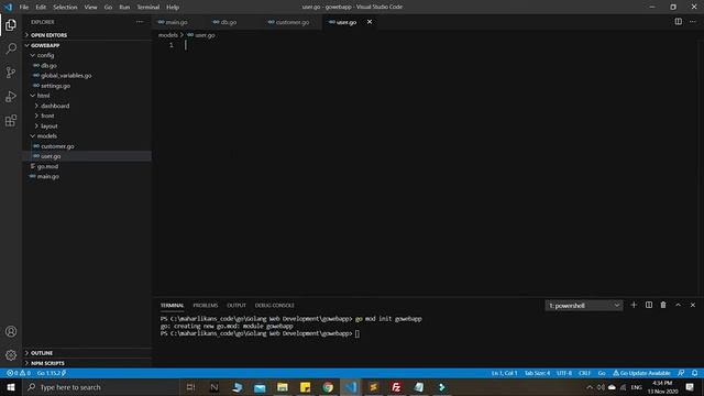 Golang Web Application Project Structure - Golang Web Development