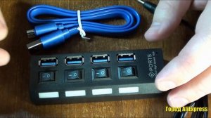 USB 3.0 концентратор хаб с отдельными четырьмя портами и внешним питанием