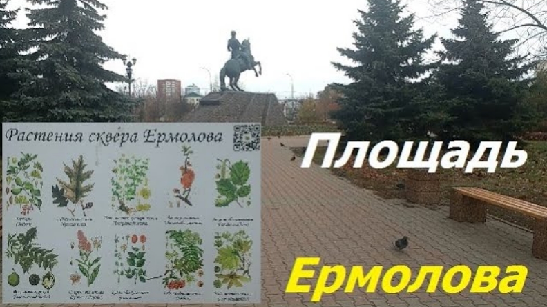 0793, Обзор, г. Орёл, ул. Комсомольская, 1 Посадская, площадь Ермолова, ТЮЗ, Собор Михаила Архангела