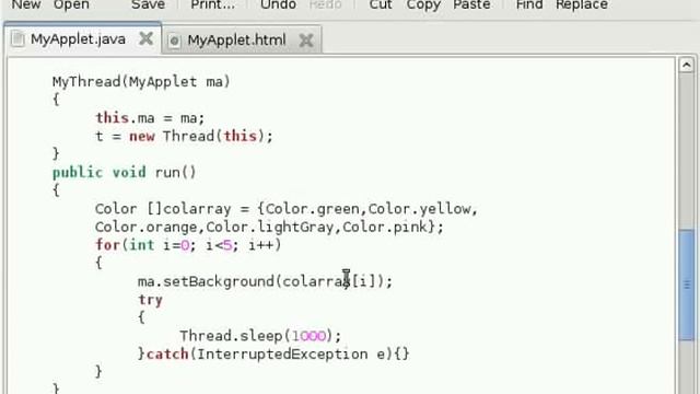 Java Applet Tutorial #10 Adding Thread смотреть онлайн