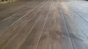 Пол из сосны и кедра год спустя