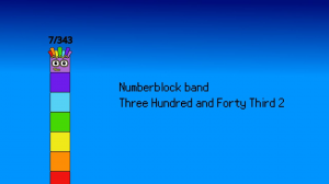 Numberblock band Three Hundred and Forty Third 2