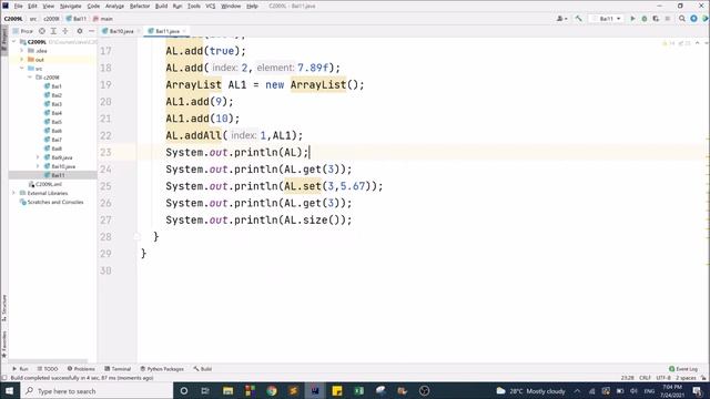 Java-S-1: ArrayList смотреть онлайн