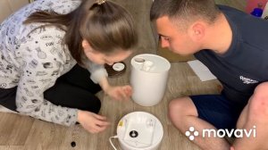 БЕСШУМНЫЙ УВЛАЖНИТЕЛЬ ВОЗДУХА DEERMA С ДИСПЛЕЕМ И 5 ЛИТРОВОЙ БОЧКОЙ