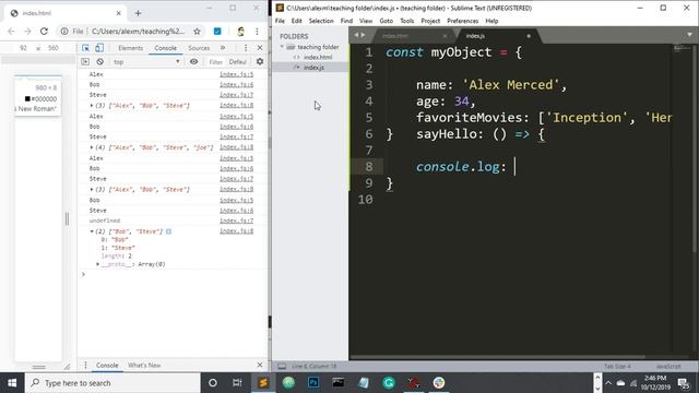 Javascript 101  #4 - Objects and Object Methods
