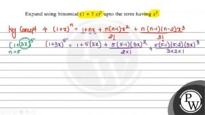 Expand using binomial \( (1+3 x)^{5} \) upto the term having \( x^{...