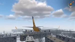 ЛЕТАЮЩАЯ МАШИНА! ДОГНАЛ ПАССАЖИРСКИЙ САМОЛЕТ | BeamNG.drive