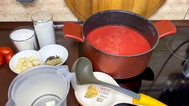 Сколько не готовь-всегда мало!Помидоры в томате на зиму.Помидоры,как в детстве