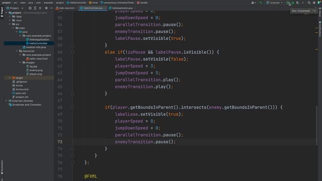 Разработка игры на Java / #7 – Отслеживание соприкосновений смотреть онлайн