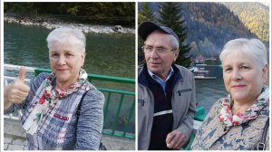 Побывали на  озере "ГОЛУБОЕ" и на озере "РИЦА"