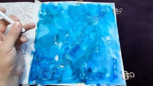 Быстрый и эффектный фон акварелью. Полный процесс выполнения.