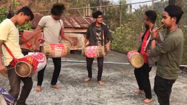 #bihu #assam Dhul badon | Digholiya sapor | Assam Bihu Dhol and Flute смотреть онлайн