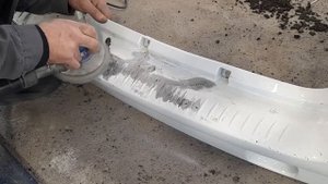 Кузовной ремонт . Lada Largus ремонт и покраска бампера . bodi repair . г Кемерово .