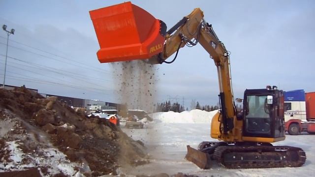 Просеивающий Ковш ALLU DL для малых экскаваторов, тракторов и погрузчиков
