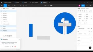 Creating Facebook Logo in Figma
