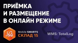 Приемка и размещение в автоматическом онлайн режиме в Складе 15 c WMS TotalLog