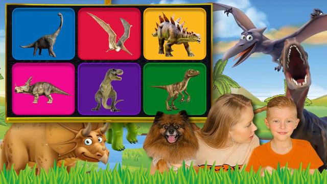 ДИНОЗАВРЫ ДЛЯ ДЕТЕЙ 💚 ЧТО ЭТО ЗА ДИНОЗАВР 🦖 - 🦕 - Названия и звуки динозавров для детей