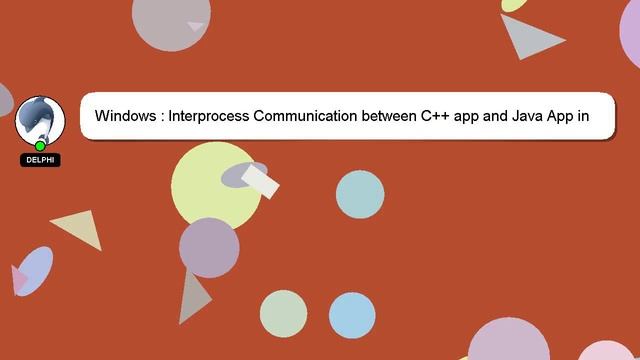 Windows : Interprocess Communication between C++ app and Java App in Windows OS environment смотреть онлайн