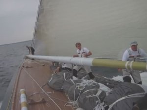Техника управления парусным судном - Спинакер - Уборка - Spinnaker takedown onboard the J Class Y