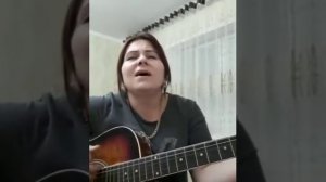 Оксана Ибрагимова на гитаре