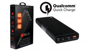 Внешние аккумуляторы с быстрой зарядкой QUMO PowerAid 26000 и 15600
