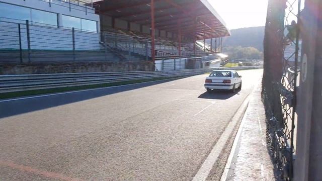 Volvo 850 T5-R Touring Car Project on first roll out in SPA / EAU ROUGE from outside
