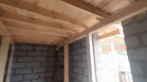 Строительство двухэтажной бани. Опалубка перекрытия из досок