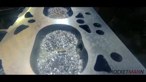 Фрезеровка ГБЦ. Газель. Пробило прокладку. Обычная работа. Доводим до зеркала! Фрезеруем на станке.